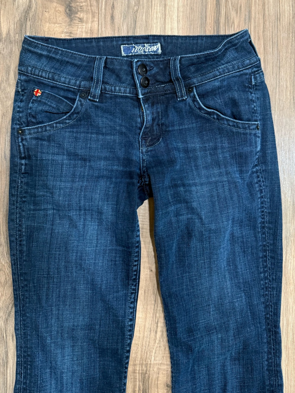 Y2K Hudson Women's Dark Blue Bootcut Jeans - Picture 2 of 8